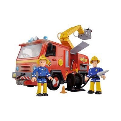 Simba le camion de pompiers jupiter avec 2 personnages voiture de jeu  rouge, jaune Simba    672090